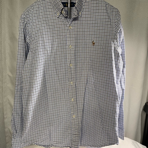 Polo Ralph Lauren Other - Polo by Ralph Lauren Men's White and Blue Plaid Shirt